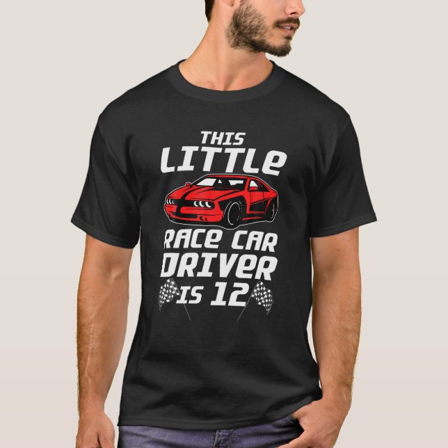 Funny 12Th Birthday Gift Boys 12 Years Old Race Ca T-Shirt (Vorderseite)