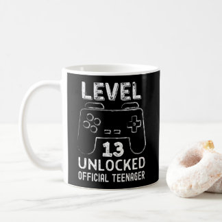 Funny 13. Geburtstag Stufe 13 unverschlossene Spie Kaffeetasse
