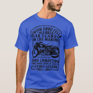 Funny 18 Years Old Biker Retro Style Classic Motor T-Shirt