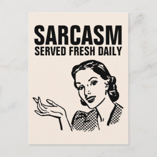 FUNNY 1950S RETRO HOUSEWIFE POSTCARDS, SARCASM POSTKARTE
