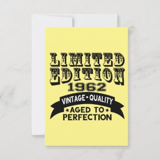 Funny 1962 Birthday Card Limited Edition Dankeskarte