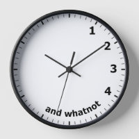 Funny 1 2 3 4 et autres Horloge