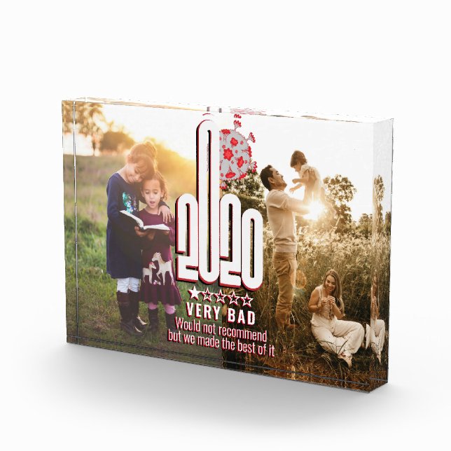 Funny 2020 Wir haben das Beste aus ihm Vorlage Fotoblock (Rechts)