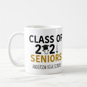 Funny 2021 Abschluss Pandemic Spaß Senior Class Kaffeetasse