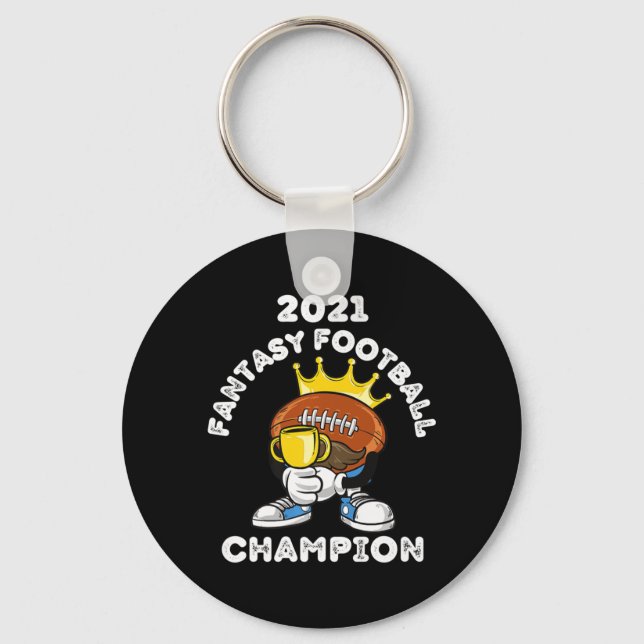 FUNNY 2021 FANTASY FOOTBALL CHAMPION FANTASY LEAGU SCHLÜSSELANHÄNGER (Vorderseite)