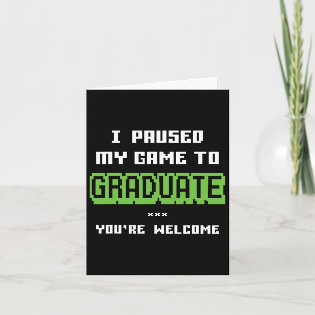 Funny 2025 Gamer Graduate Abschluss Karte (Vorderseite)