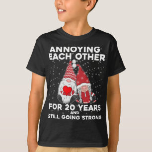 Funny 20 Jahre Weihnachtsrümpfe Eheschließung und  T-Shirt