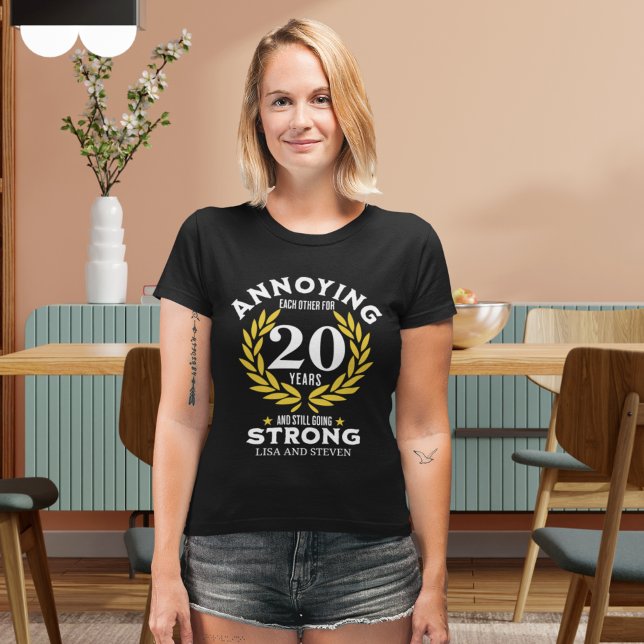 Funny 20th Anniversary for couples T-Shirt (Von Creator hochgeladen)