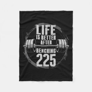Funny 225 Pound Bench Press Gym - Besser nach Ben Fleecedecke
