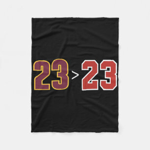 Funny 23 Vs 23 Basketball Fans und Spieler Fleecedecke