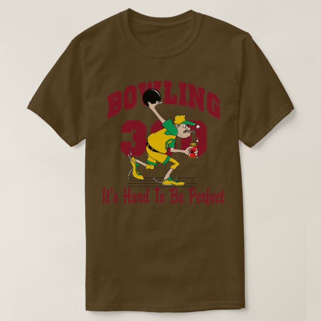 Funny 300 Bowling Score Bowling T T-Shirt (Design vorne)