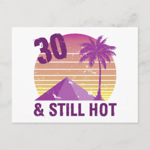 Funny 30. Geburtstag Heiß Postkarte
