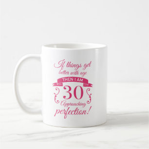 Funny 30. Geburtstag 'Perfection' Kaffeetasse