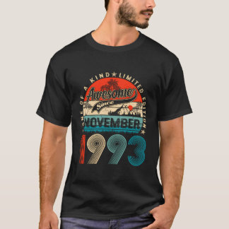 Funny 30 Years Old November 1993 Vintag 30th Birt T-Shirt