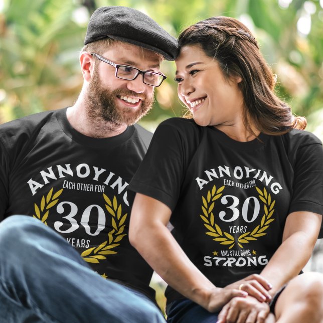 Funny 30th Anniversary Gift for couples T-Shirt (Von Creator hochgeladen)