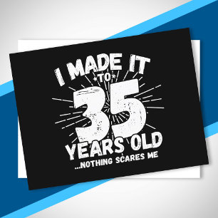 Funny 35. Geburtstag Zitat sarkastisch 35 Jahre al Postkarte