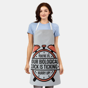 Funny 35th Birthday- Biological Clock Ticking Schürze
