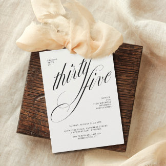 Funny 35th birthday einladung