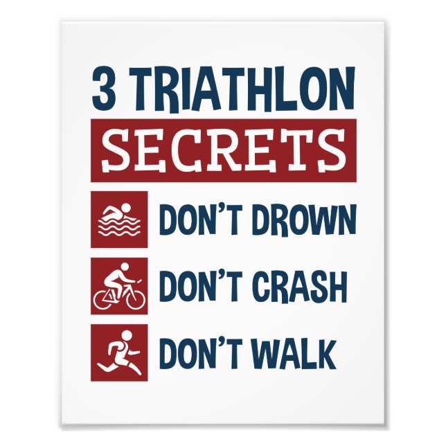 Funny 3 Geheimnisse Don't Drown Crash Walk Fotodruck (Vorne)