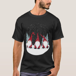 Funny 3 Nordic Gnomes Winter Weihnachten Schwedisc T-Shirt