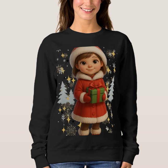 Funny 3D Cartoon Ugly Christmas Sweatshirt  (Vorderseite)