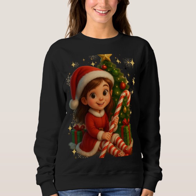 Funny 3D Cartoon Ugly Christmas Sweatshirt  (Devant)