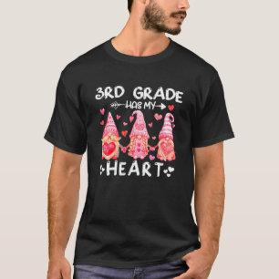 Funny 3D Grade hat mein Herzlehrer Gnome Valenti T-Shirt