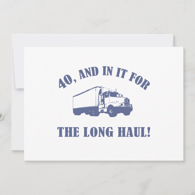 Funny 40. Geburtstagsgeschenk Karte (Vorderseite)