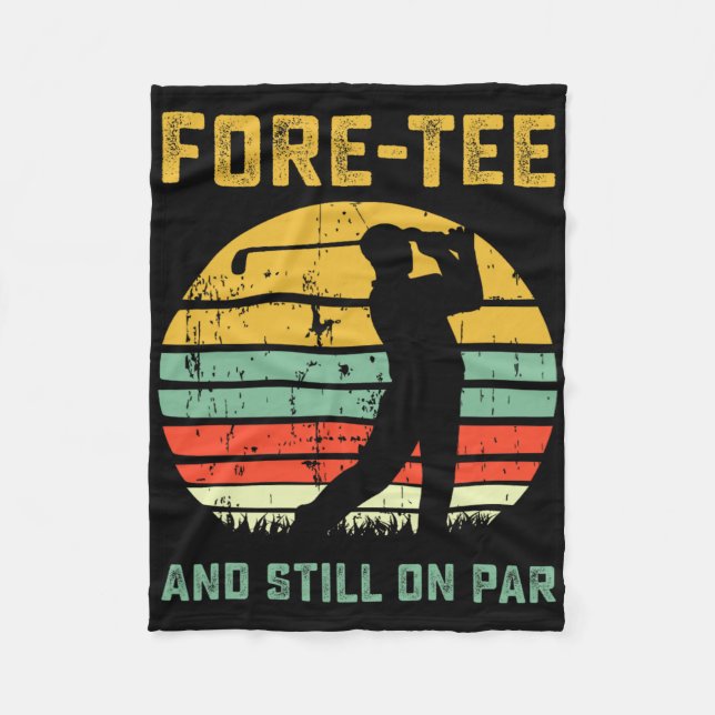 Funny 40th Birthday Golf Pun Golfing 40 Year Old G Fleecedecke (Vorderseite)