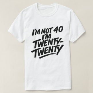 Funny 40th Birthday Grungy Athletic Style T-Shirt