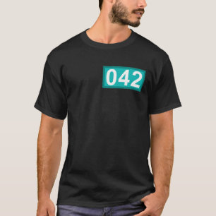 Funny 42 Year Old Gifts Number 042 Patch 42Nd Birt T-Shirt