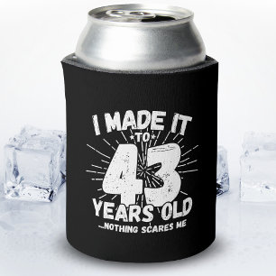 Funny 43. Geburtstag Zitat sarkastisch 43 Jahre al Dosenkühler