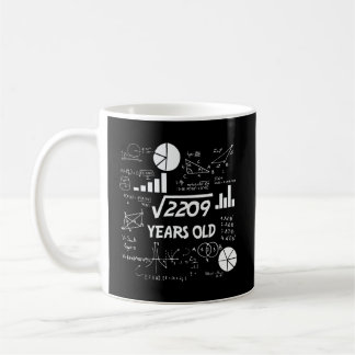 Funny 47 Geburtstag Geschenk Mathematik Platz Wurz Kaffeetasse