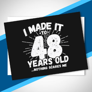 Funny 48. Geburtstag Zitat sarkastisch 48 Jahre al Postkarte