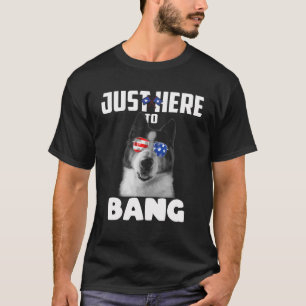 Funny 4. Juli Akita Hund gerade hier zu Bang USA T-Shirt