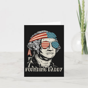 Funny 4. Juli gründet Daddy George-washington Karte