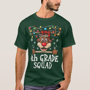 Funny 4. Klasse Squad Rentier Weihnachtslehrer X T-Shirt