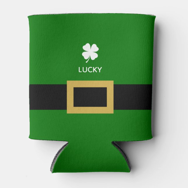 Funny 4 Leaf Clover Shenanigans Kleeblatt Dosenkühler (Vorderseite)