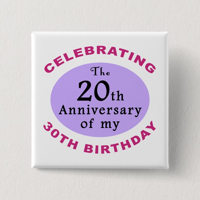 Funny 50. Geburtstag Gag Geschenke Button (Vorderseite)