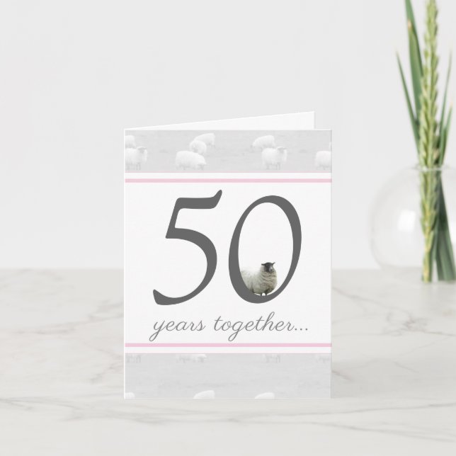Funny 50. Goldener Mann/Ehefrau Jubiläumskarte Karte (Vorderseite)