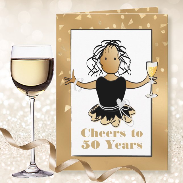 Funny 50 Sassy Glamour Ethnic 50. Geburtstag Karte (Von Creator hochgeladen)
