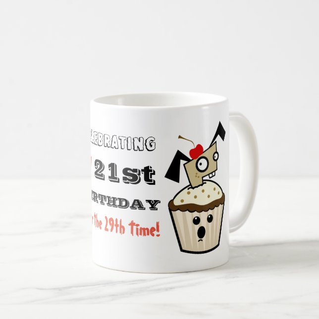 Funny 50. TASSE - Feiern 21. für 29. (VorderseiteRechts)
