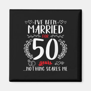 Funny 50. Wedding Anniversary Paare Verheiratet 50 Magnet