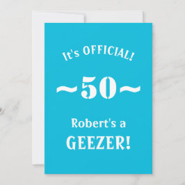 Funny 50th Birthday Milestone Party Invitation Einladung