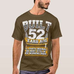 Funny 52. Geburtstag Shirt Vintag gebaut 52 Jahre