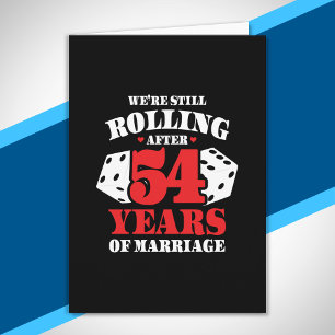 Funny 54th Anniversary Paare Verheiratet 54 Jahre Karte