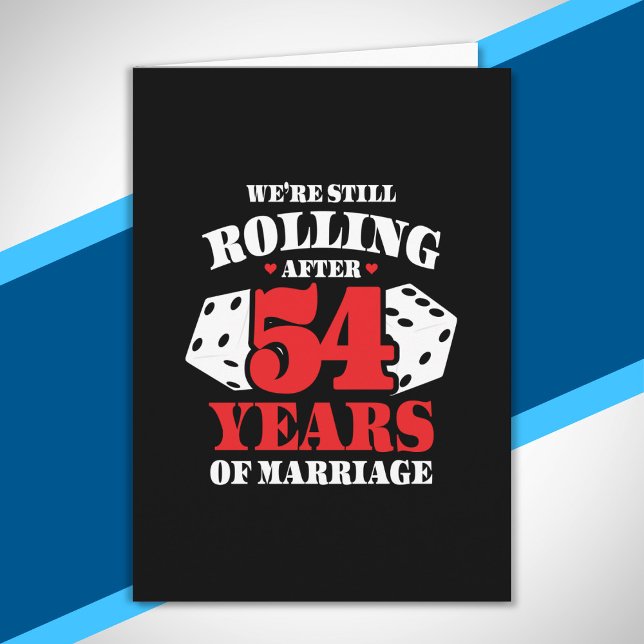 Funny 54th Anniversary Paare Verheiratet 54 Jahre Karte (Von Creator hochgeladen)