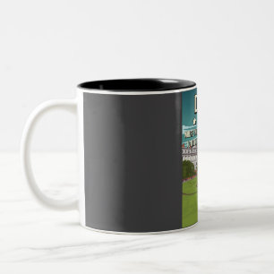 Funny 5 Star Dublin Irland Reiseplakat Zweifarbige Tasse