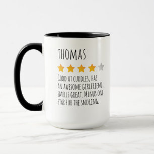 Funny 5 Star Review Individuelle Name Tasse für Hu