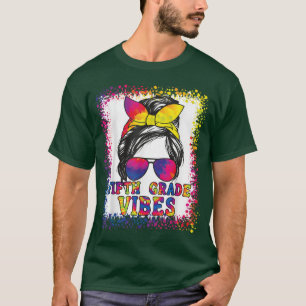 Funny 5th Grade Vibes Messy Bucht zurück zur Schul T-Shirt